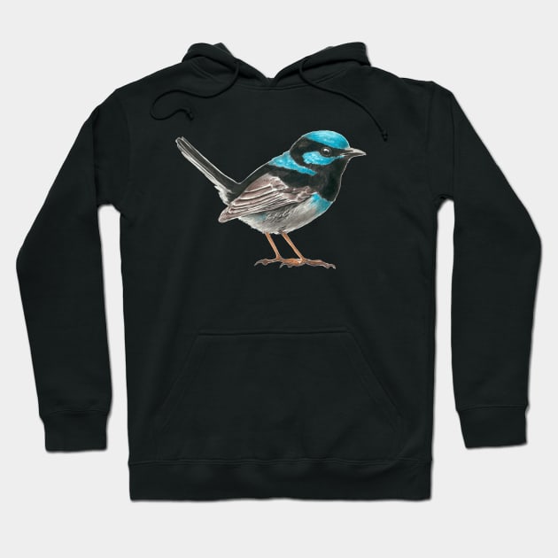 Fairy wren bird Hoodie by katerinamk